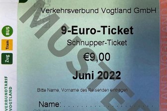Montag soll im Vogtland Verkauf des 9-Euro-Tickets starten - 9-Euro-Ticket Verkehrsverbund Vogtland