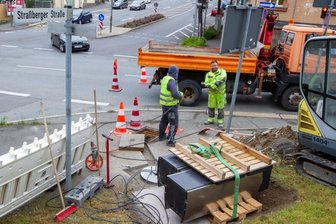 Montage eines neuen Blitzers - 