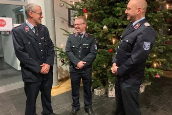 Mülsen hat neuen Brandschutz-Chef - Andy Schmidtke, Stefan Stößel und Michel Arzt (v. l.) sorgen in Mülsen für den Brandschutz.