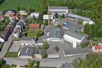 Mylau: Hallen, Garagen und Büros an der Thälmannstraße suchen neue Nutzer - Der Gewerbepark Mylau an der Thälmannstraße.