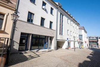 Nach Auszug aus der Stadt-Galerie: Neuer Standort für Outdoor-Laden in Plauen gefunden - Der Outdoor-Laden Landmark wird in dieses Geschäft an der Rathausstraße einziehen.