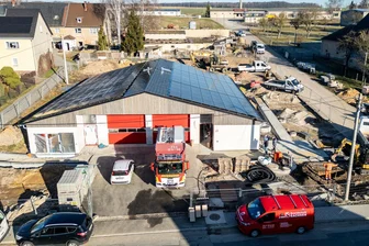 Nach Bauverzögerungen: Penigs neues Feuerwehrgerätehaus öffnet am 30. Mai mit großem Fest - Die Eröffnung des Feuerwehrgerätehauses in Penig ist für den 30. Mai geplant.