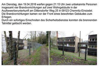 Nach Brandanschlag in Einsiedel: Polizei sucht weiter Zeugen - Der Zeugenaufruf der Polizei.
