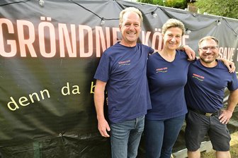 Nach Bürgerideen in der „Meckerbox“: Jetzt wird in Klingenthal gebaut - Tino Friedel (links), Jessica Schlegel und Tobias Thoß vom Verein Gröndner Körbe.