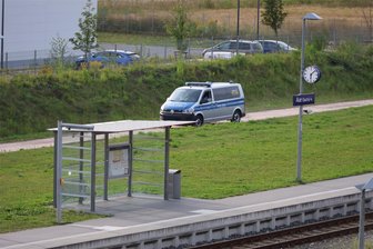 Nach Drohung: Polizeieinsatz an Bahnhof in Aue - Die Polizei ist am Mittwoch am Bahnhof in Aue im Einsatz gewesen.