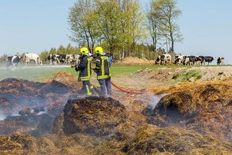 Nach Großbrand in Schlettau: Stroh entzündet sich erneut -