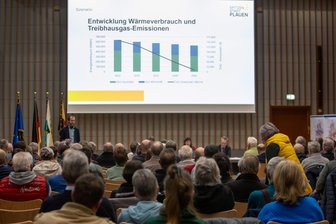 Nach Habecks Heizungsgesetz: Wie wird in der Stadt Plauen künftig die Wärmeversorgung sichergestellt? - Gut gefüllt war der Große Saal im Plauener Rathaus, als jetzt erste Ergebnisse aus der Wärmeplanung dort vorgestellt wurden.