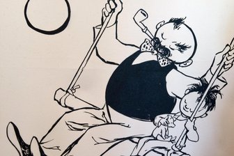 Nach monatelanger Vakanz: Neuer Chef der Galerie e.o.plauen gefunden - „Vater und Sohn“, die beiden drolligen Figuren aus der Feder von Erich Ohser alias e.o.plauen.