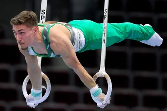 Nach OP an der Schulter: Turner will bis zur EM wieder fit sein - Bei der Deutschen Meisterschaft im Juni in Dortmund gewann Nick Klessing Gold an den Ringen (Foto) und Bronze im Sprung. Die Olympia-Qualifikation verpasste er eine Woche später in München hauchdünn. 
