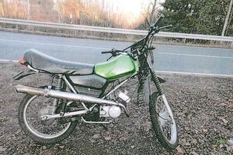 Nach Sturz am Unfallort abgestellte Simson verschwunden - Ein Bild der verschwundenen Simson.