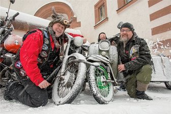 Nach zwei Jahren Pause wieder Wintertreffen der Biker: Augustusburg bereit fürs Jubiläum - Das Wintertreffen in Augustusburg ist ein Muss für hartgesottene Biker.