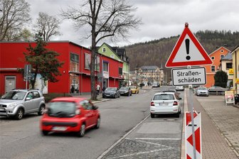 Nächste monatelange Umleitung in Schwarzenberg: Bahnhofstraße wird ab 8. April wieder Baustelle - Dieser Bereich gehört zum nächsten Bauabschnitt der Bahnhofstraße in Schwarzenberg. Am 8. April geht’s los, die Arbeiten dauern voraussichtlich bis 26. Juli.