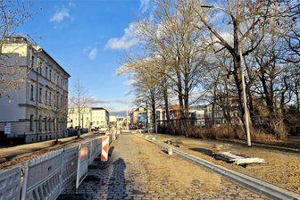 Nahverkehr in Zwickau: Zwei Haltestellen barrierefrei umgebaut - Die Haltestelle „Alte Reichenbacher Straße“ wurde umgebaut.