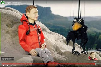 Nationalpark: Die fünf schlimmsten Fehler, die Sie in der Sächsischen Schweiz machen können - In einem neuen Youtube-Video erklärt ein Rabe den Besuchern Benimmregeln für den Nationalpark Sächsische Schweiz.