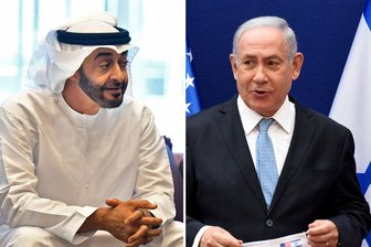 Netanjahu besuchte während Iran-Kriegs heimlich Emirate - Der emiratische Präsident Mohammed bin Sajid (l) und der israelische Ministerpräsident Benjamin Netanjahu. (Archivbild)