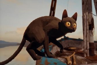 Neu im Kino: Die Oscar-prämierte Katze kämpft in „Flow“ ums Überleben - und nimmt uns mit auf eine atemberaubende Reise - Rettung in letzter Minute: Ein kleines schwarzes Kätzchen rettet sich vor den Fluten in ein kleines Boot. Doch dort ist sie in dem mit einem Oscar prämierten Film „Flow“ nicht allein.