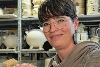 Neu: Schäfer aus Keramik - Töpferin Wicky Thierfelder.