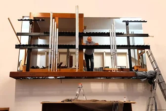 Neuapostolische Kirche in Plauen erhält eine große Pfeifenorgel - Die Neuapostolische Kirche in Plauen bekommt eine neue Orgel. Das Foto entstand beim Einbau. Die Arbeiten sind inzwischen weit vorangeschritten.