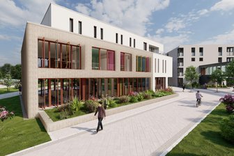 Neue Attraktion am „Riff“ in Bad Lausick: Kostenlose Kneipp-Kur am Freizeitbad - So soll das neue Kneipp-Kur-Zentrum in Bad Lausick nach der Planung des Architekturbüros Axel Hoer mal aussehen.