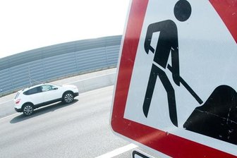 Neue Baustelle auf der Autobahn 4 -