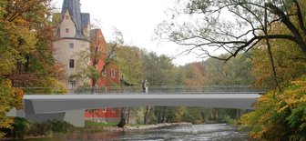 Modell einer neuen Brücke