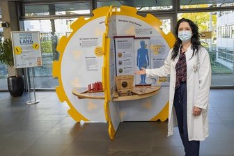 Neue Chancen bei Gebärmutterhalskrebs - Wie sieht ein HP-Virus aus? Wie kommt er in den Körper? Wie entsteht Krebs? Ein Modell hilft bei der Beantwortung der Fragen. "Es zeigt, wie wichtig die HPV-Impfung ist", sagt Pauline Wimberger, Direktorin der Uni-Frauenklinik Dresden. Bis Ende des Monats ist das Modell zu sehen. 