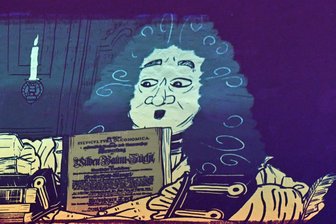 Neue Dauerausstellung auf Burg Rabenstein: Wallfahrtsort der Nachhaltigkeit - In einem Animationsfilm, gezeichnet von Georg Hübler, werden Leben und Werk des Erfinders der Nachhaltigkeit Hans Carl von Carlowitz in der neuen Dauerausstellung in der Burg Rabenstein vorgestellt.