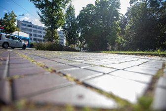 Neue Debatte über rutschige Neundorfer Straße in Plauen – Anwohnerin sagt: „Viele, die ich kenne, nehmen Umwege in Kauf“ - Dieses Pflaster an der Neundorfer Straße hat es in sich. Anwohner haben Angst zu stürzen.