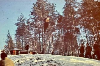 Neue Exponate im Schanzenmuseum Langenchursdorf - Zum Neujahrsspringen von 1969 (im Bild Dietmar Geipel) hat Danny Kirch recherchiert.