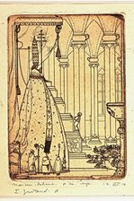 Neue Gunzenhauser-Ausstellung: Mehr als Schätze aus dem Depot - Grafiken von Marcus Behmer sind in der neuen Ausstellung im Museum Gunzenhauser zahlreich vertreten, darunter "De Paabst" von 1913/1914 aus 7 Radierungen zu Philipp Otto Runge "Von dem Fischer un syner Frau". 