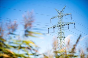 Neue Hochspannungsleitung entsteht zwischen Crossen und Herlasgrün - Mast einer Hochspannungsleitung. Für die neue Trasse sind teilweise auch Erdkabel vorgesehen.