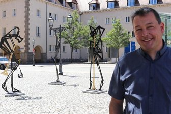 Neue Kunst auf dem Zwickauer Kornmarkt -