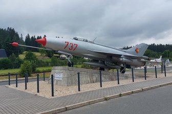 Neue Kur für Mig 21 von Fliegerkosmonaut Sigmund Jähn an der Deutschen Raumfahrtausstellung in Morgenröthe-Rautenkranz - Die Mig 21 von Sigmund Jähn an der Deutschen Raumfahrtausstellung in Morgenröthe-Rautenkranz.
