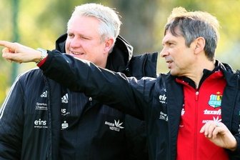 Neue Namen, neuer Geist - Sportdirektor Stephan Beutel (links) und Trainer Karsten Heine geben beim Chemnitzer FC sportlich die Richtung vor.