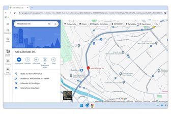 Neue Panne im Kartendienst Maps: Google benennt Bundesstraße im Erzgebirge um - Die Lößnitzer Straße (B 169) in Aue hatte Google im Kartendienst Maps in Alte Lößnitzer Straße umbenannt. Inzwischen ist der Fehler korrigiert worden.