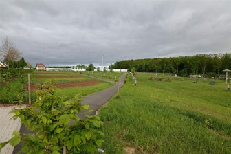 Neue Parkanlage in Meerane bekommt XXL-Sonnenschutz - In der Mitte der neuen Parkanlage soll die Pergola aufgestellt werden.