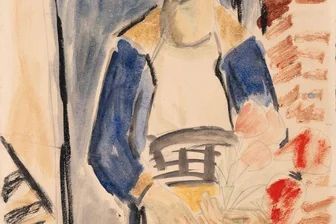 Neue Schätze für die Expressionisten-Sammlung - Das Aquarell "Mädchen mit Blumen" aus dem Jahr 1914 gehört zu den Arbeiten von Erich Heckel, die Jürgen Brinkmann den Kunstsammlungen geschenkt hat und die jetzt in einer wunderbaren Ausstellung zu sehen sind. Foto: Museum