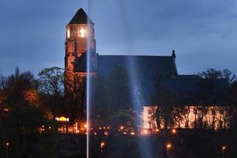 Neue Schlossteich-Fontäne in Betrieb gegangen - 