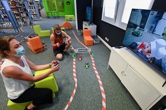 Neue Stadtbibliothek in Crimmitschau soll einen Gaming-Bereich erhalten - So wie in der Bibliothek im Chemnitzer "Tietz" soll auch der Gaming-Bereich in der Crimmitschauer Stadtbibliothek aussehen.