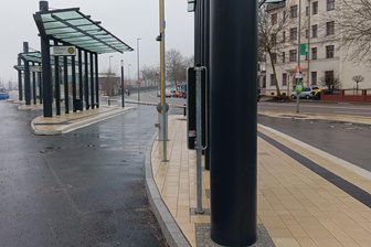 Neuer Fernbusterminal in Chemnitz geht in Betrieb - Seit Dienstag ist der Busbahnhof in Betrieb, aber noch nicht komplett ausgestattet.