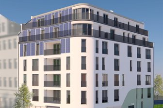 Neuer Immobilienmarkt-Bericht für Chemnitz: Preise sinken, Mieten steigen leicht - Das Neubauprojekt „Solardomizil V“ von Fasa in Schlosschemnitz an der Ludwigstraße soll bis Ende 2025 fertig sein.