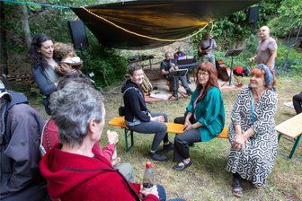 Neuer Kunstgarten im Plauener Stadtpark entwickelt sich zum Treffpunkt - Der Kunstgarten unterhalb des Streitsbergs ist zu einem neuen Treffpunkt geworden.