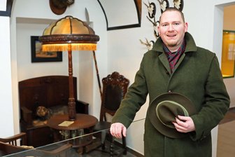 Neuer Mann, große Fußstapfen: Falk Stier übernimmt das Landwirtschaftsmuseum in Blankenhain - Falk Stier in der Jagd-Ausstellung im Deutschen Landwirtschaftsmuseum in Blankenhain.