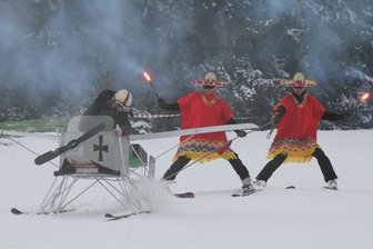 Neuer Rekord bei Ski-Fasching in Carlsfeld - Unter dem Motto "Wild West im Erzgebirge" feierten Wintersportler den diesjährigen Ski-Fasching in Carlsfeld