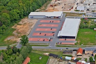 Neuer Rewe in Meerane mit negativen Auswirkungen auf die Städte im Umland - Neben dem Lidl-Markt und dem Action-Markt hat die Rewe-Group ein Grundstück (Freifläche links) erworben.