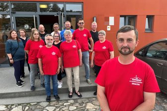 Neuer Solarpark im Erzgebirge: Abstimmung fällt eindeutig aus - Die Bürgerinitiative ist gegen den Bau des Solarparks, vorn: Sprecher Michael Ruscher.