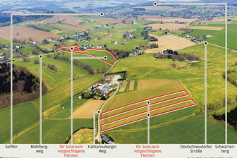 Neuer Solarpark in Seiffen: Firma will mit Gegnern diskutieren - Auf diesen Flächen soll der Solarpark in Seiffen verwirklicht werden.