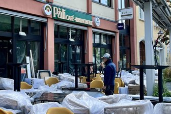Neues Café am Zwickauer Hauptmarkt: Eröffnungstermin steht fest - Die Arbeiten vor Eröffnung des Galeriecafé-Nachfolgers „Pali“ befinden sich im Endspurt.