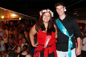 Neues Dittmannsdorfer Weinprinzenpaar gekürt - Wurden zum neuen Dittmannsdorfer Weinprinzenpaar gekürt: Annalena Felber und Lukas Ullrich.