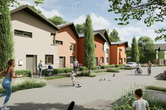 Neues für Zwickau-Neuplanitz: Großvermieter plant Reihenhaussiedlung - So soll das neue Wohngebiet in Neuplanitz aussehen.